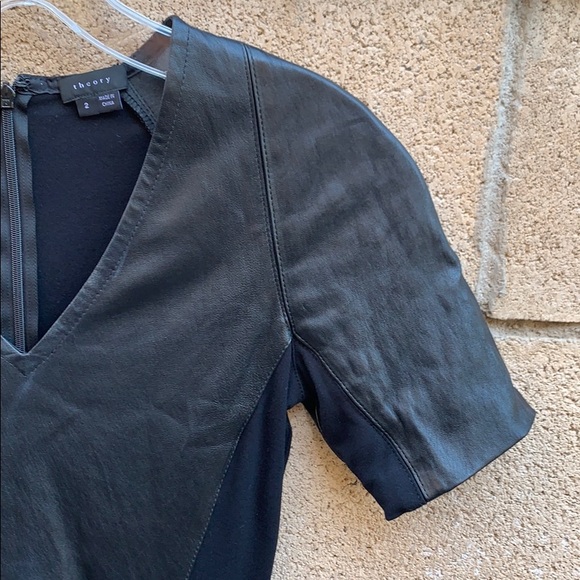 Theory black lamb body-conscious dress - Picture 3 of 7